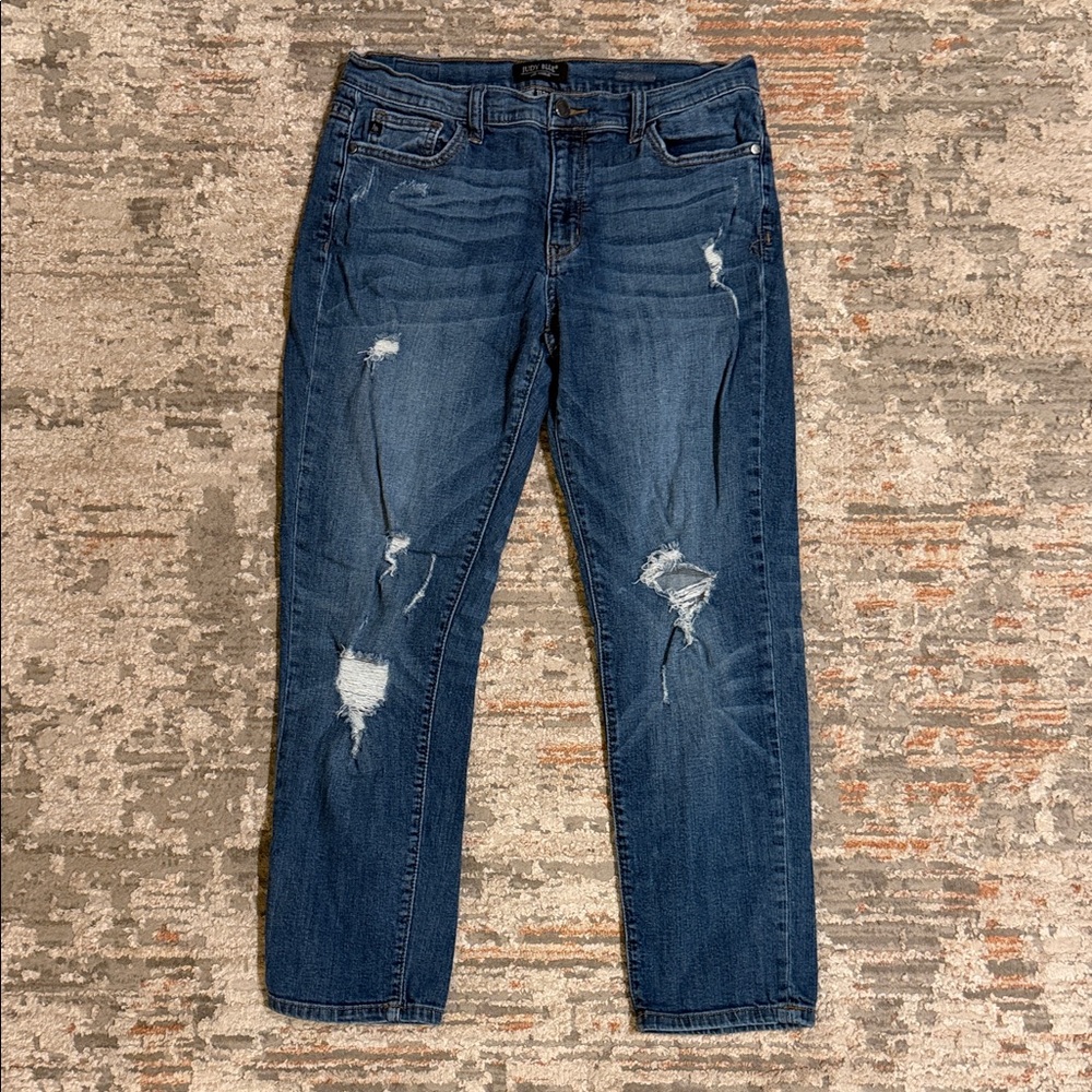 Judy Blue Distressed Dark Wash Women's Jeans 11/30